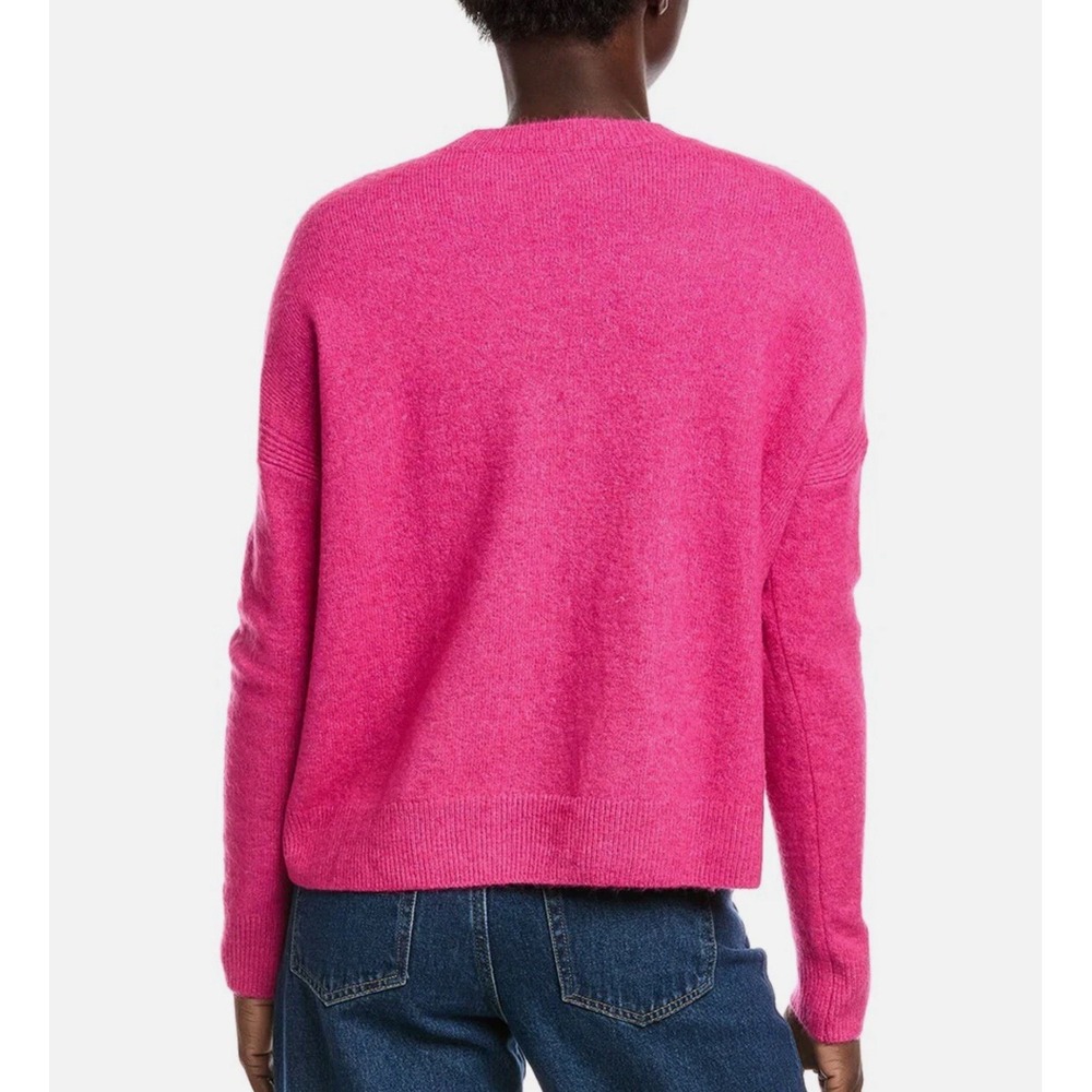 Vince Camuto Pink Sweater Women Sz XL Crew Neck Boxy Loose Fit Texture SOFT! - Picture 2 of 8